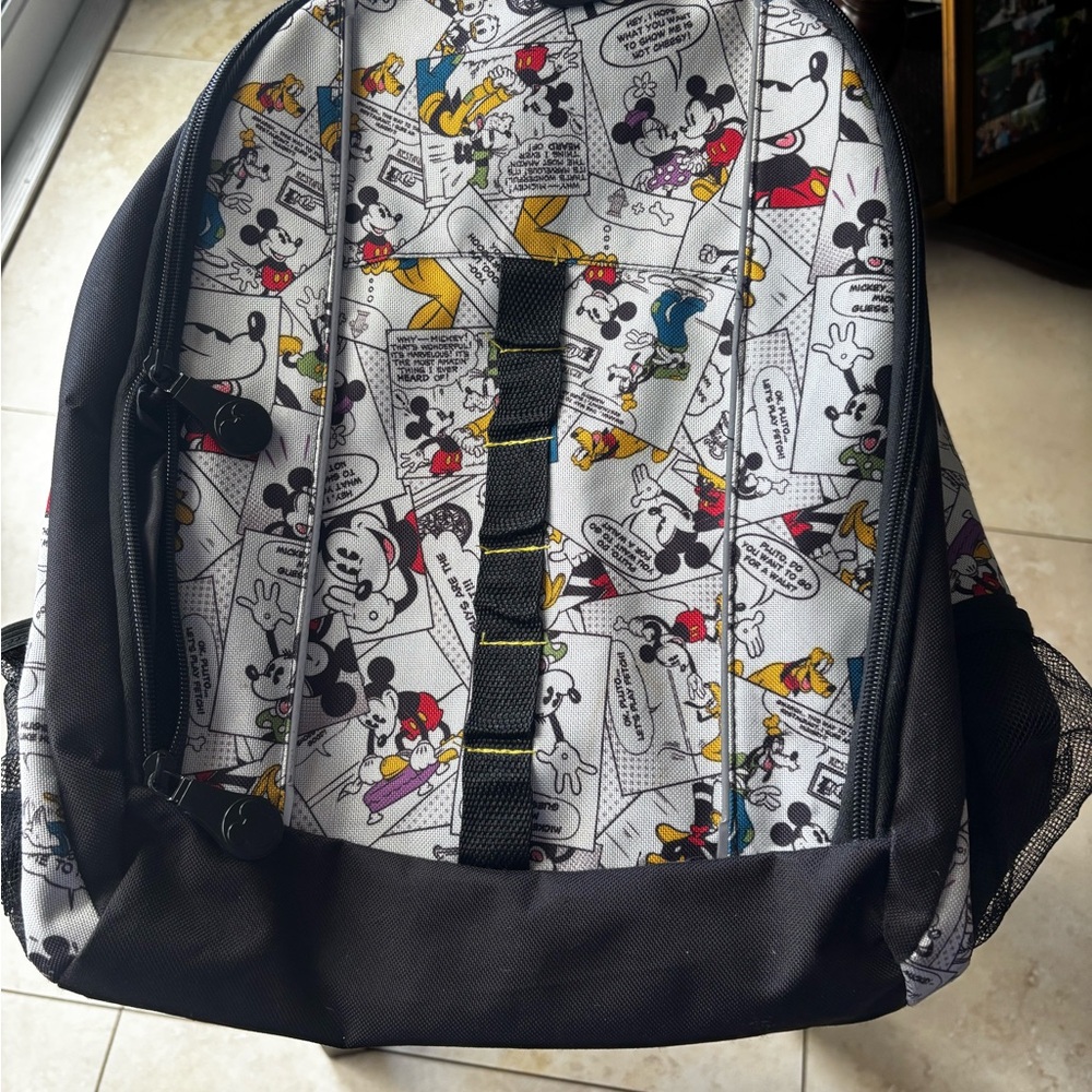 Disney Black and White Print Backpack